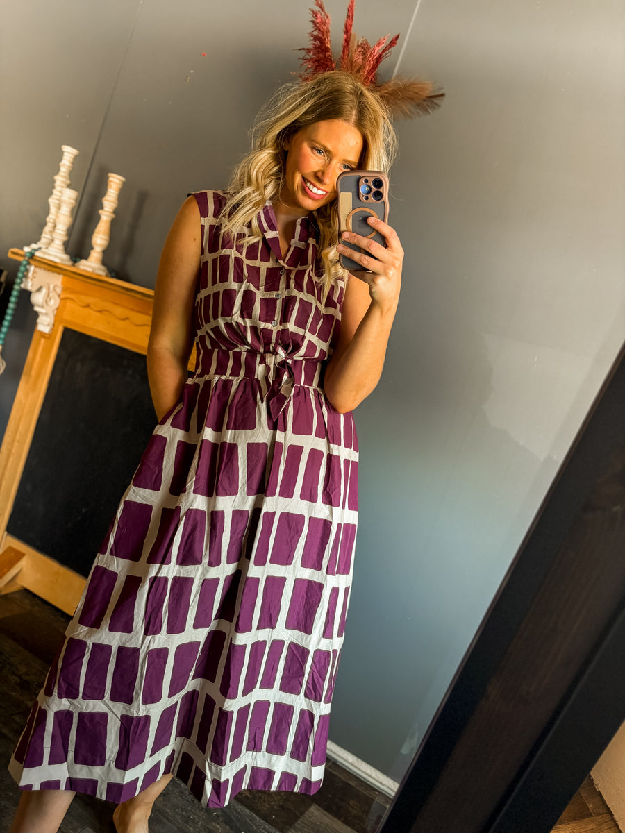 W7 Purple maxi dress