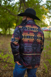 M7005 Black Patterned Jacket