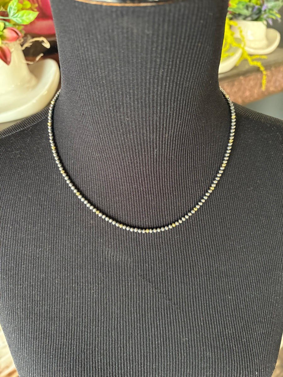 T14 20” 3mm Pearls w/ 14k Gold