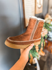 Cocoa Zip Booties