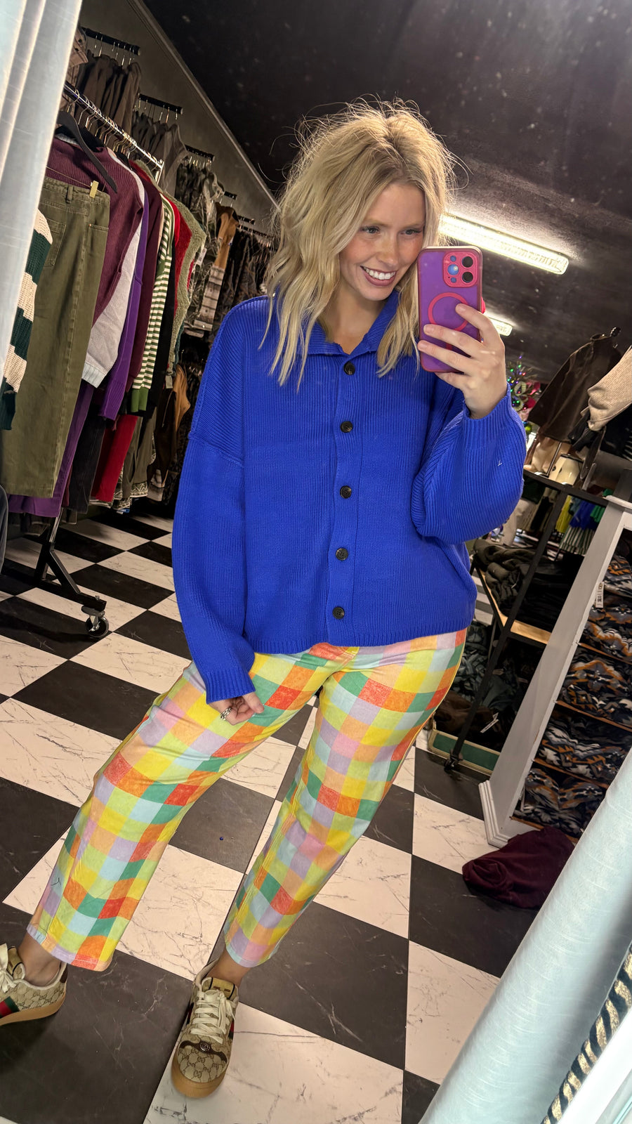 W280 Cobalt Sweater Cardigan