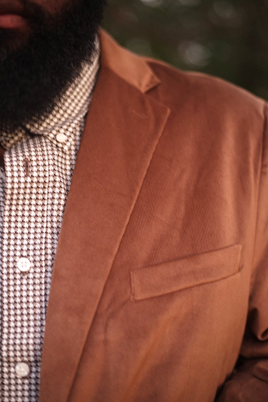 M1003 Light Brown Corduroy Sports Coat