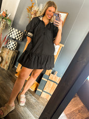 Black Puff Sleeve Dress