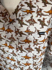 M16 short sleeve Dino Button Up