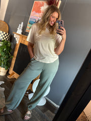 W61 Modal Jogger - Sage Green