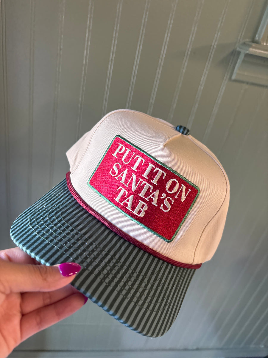 Put it on Santa’s tab canvas hat