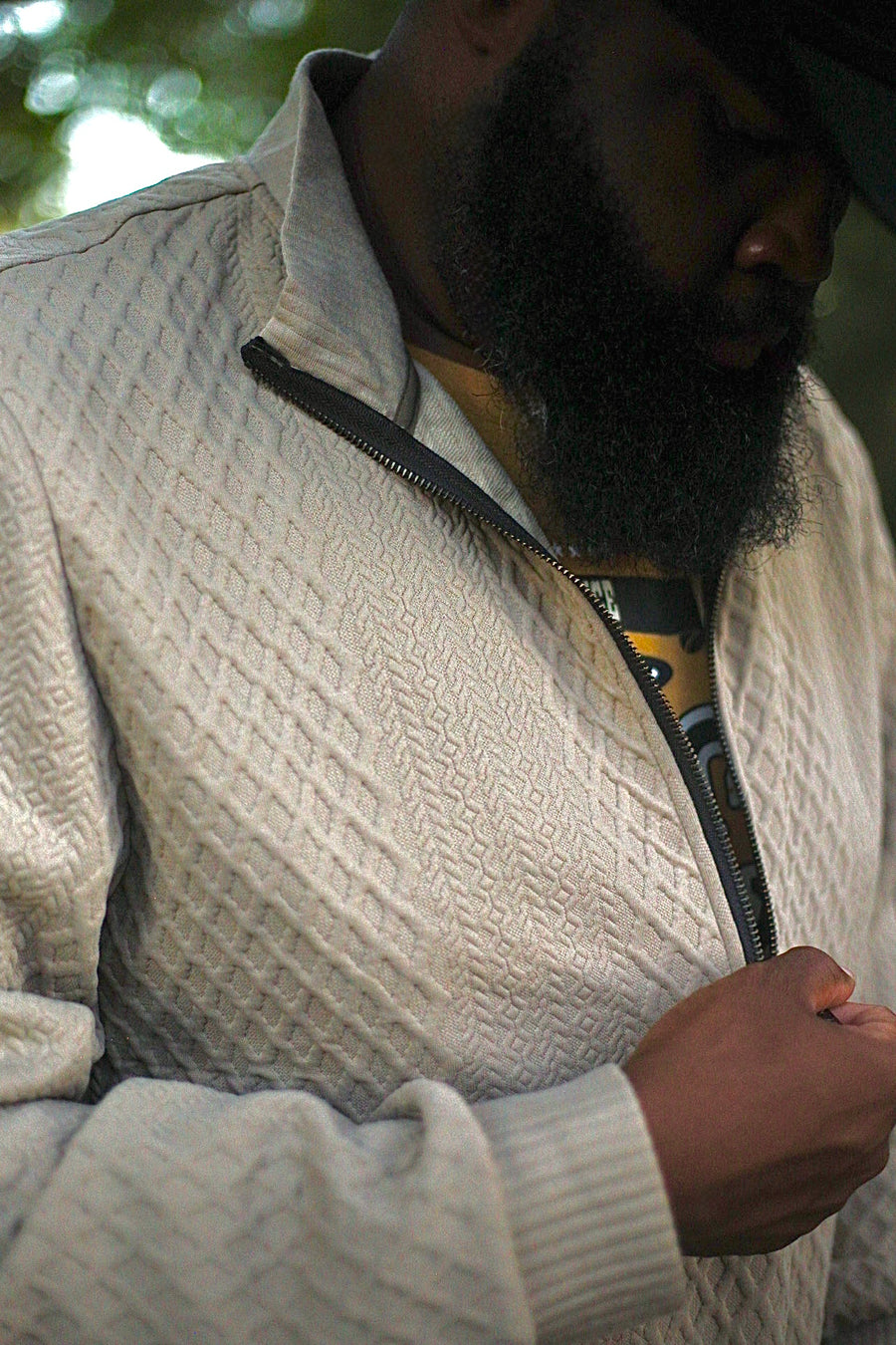 M7001 Light brown Knit Pull over
