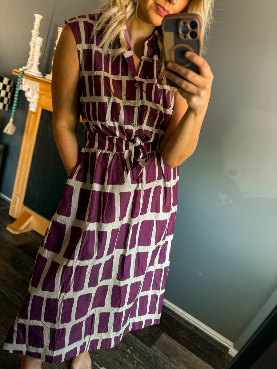 W7 Purple maxi dress
