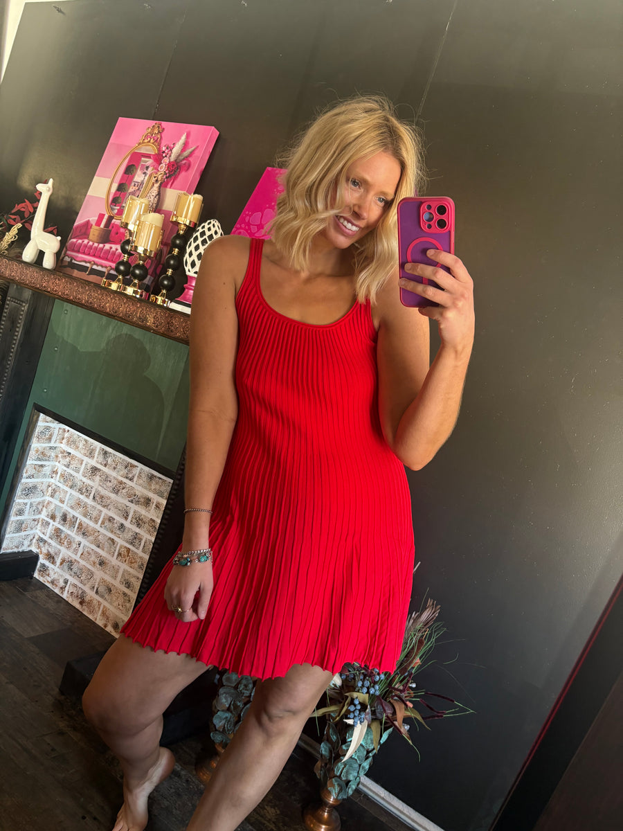 W56 Red Dress