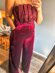 Burgundy Jumpsuit