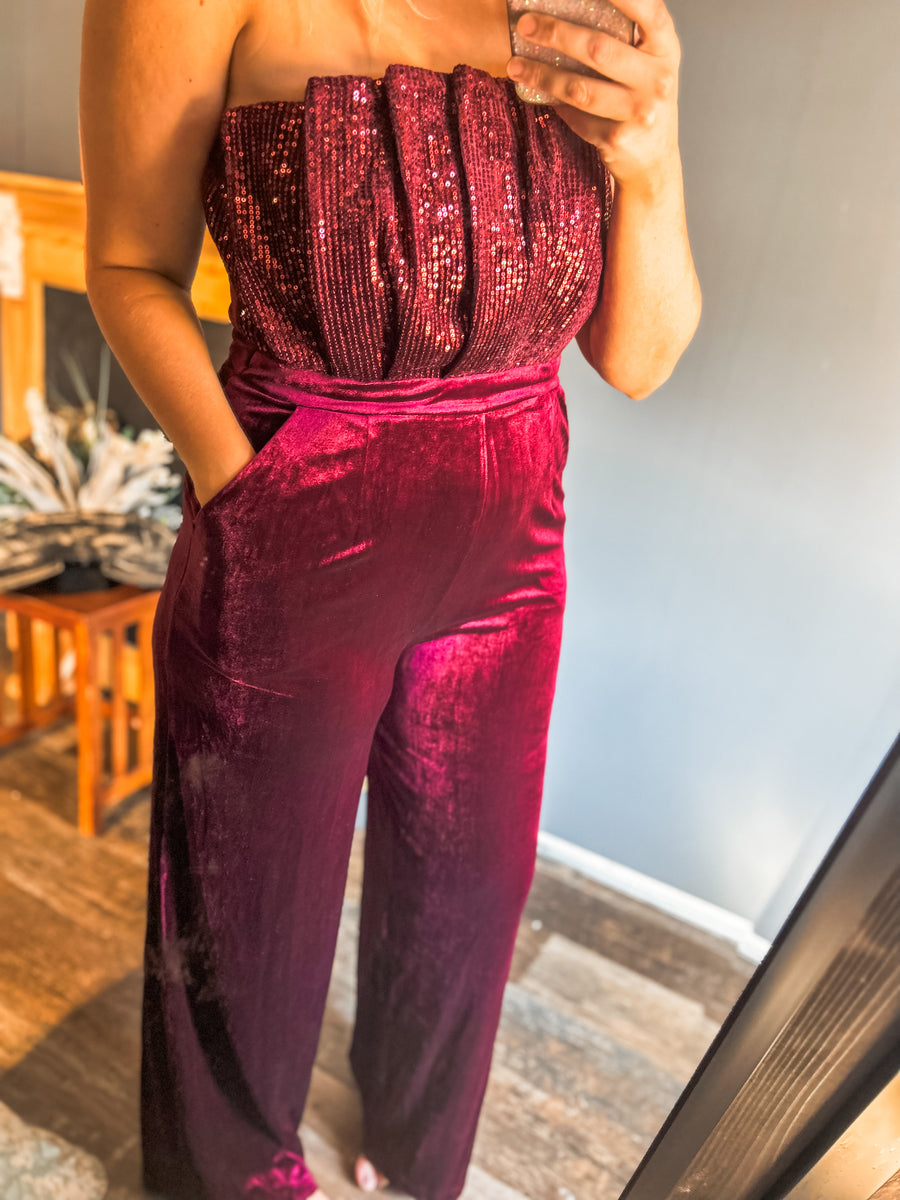 Burgundy Jumpsuit