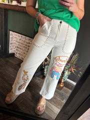 W119 White Howdy Jeans