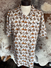 M16 short sleeve Dino Button Up