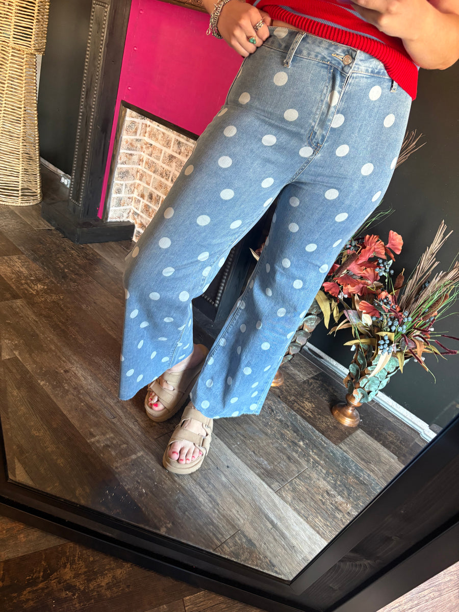 W41 Polka Dot Denim