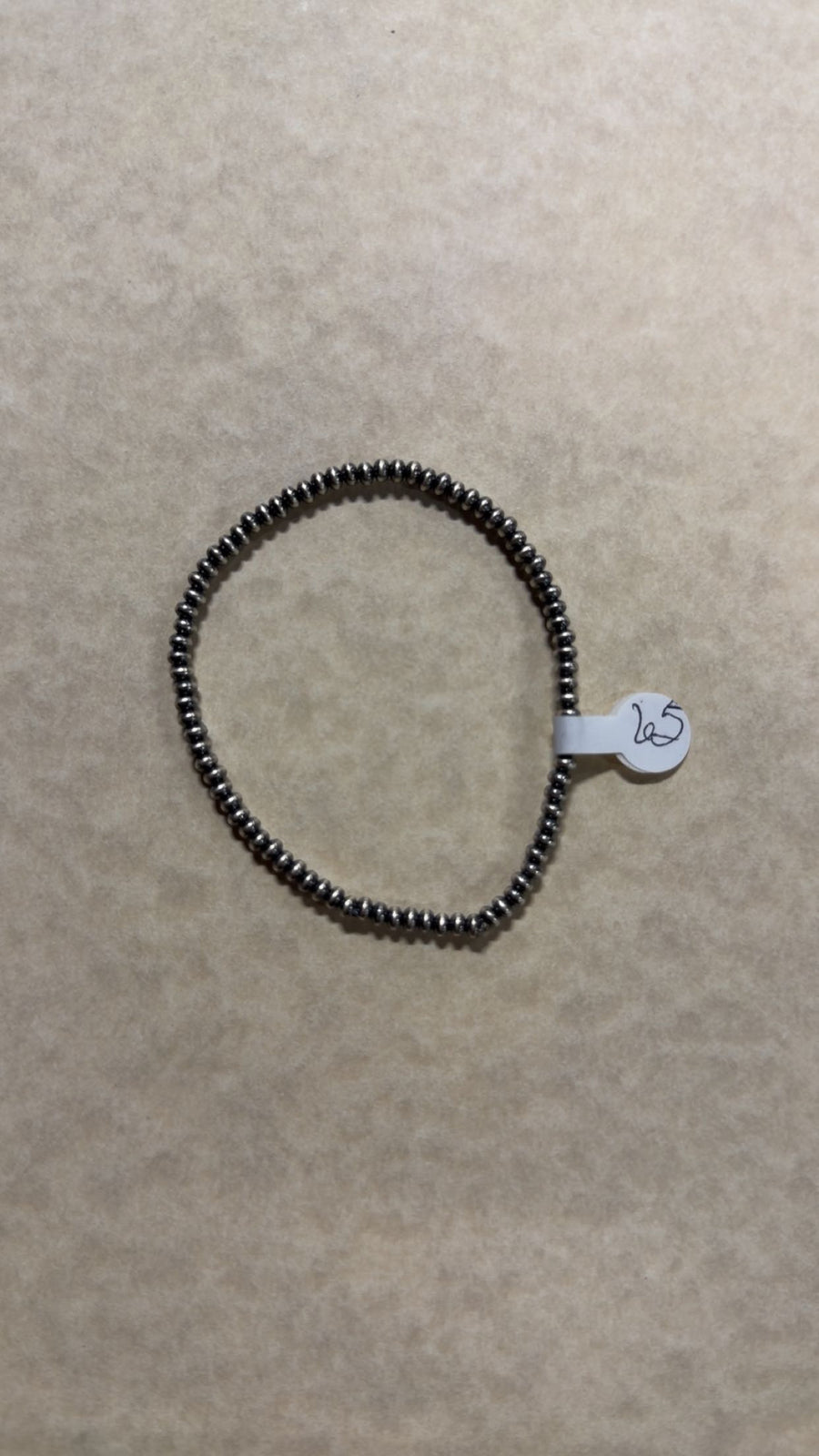 T-2 3mm saucer stretch bracelet