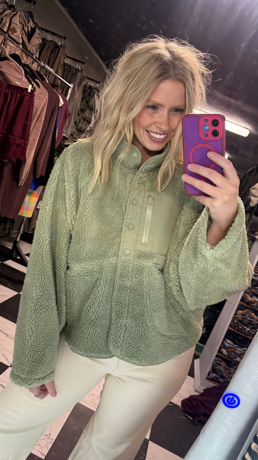 W077 Sage Green Jacket