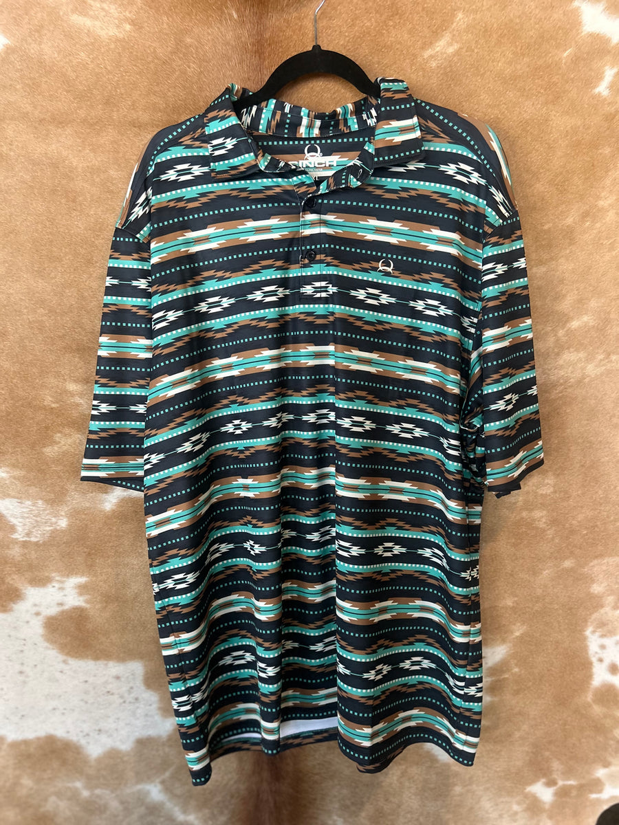 Men Cinch Aztec Polo