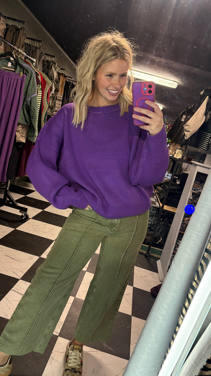W126 Purple Pullover