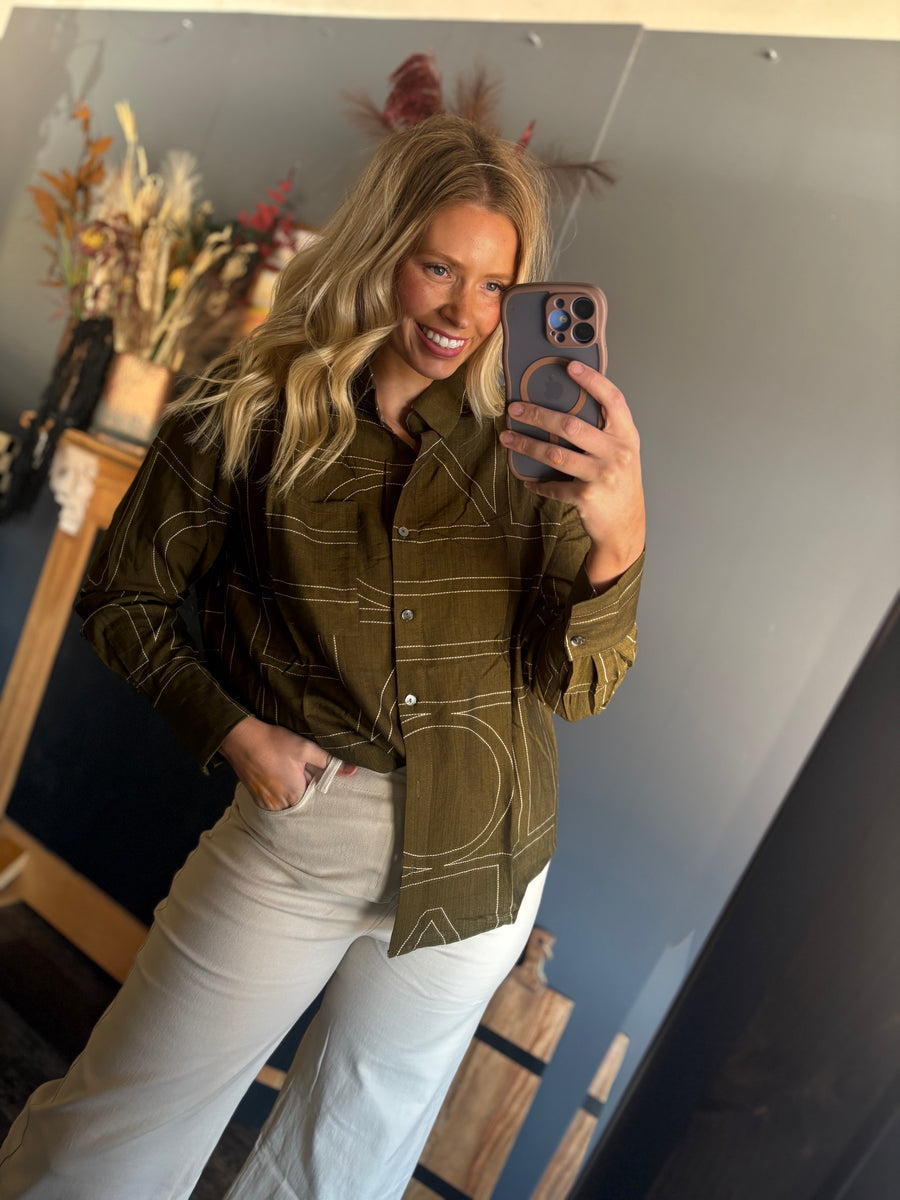 W112 Olive Top