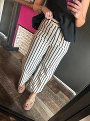 W384 Black Stripe Pants