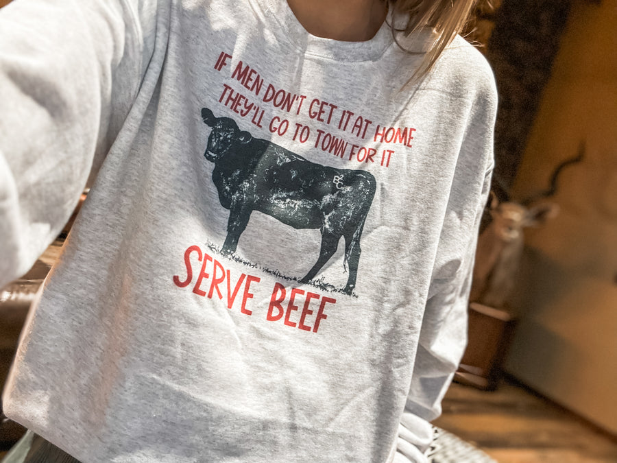 Serve beef sweatshirt