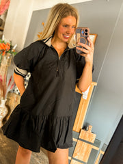 Black Puff Sleeve Dress