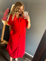 Red Midi Dress