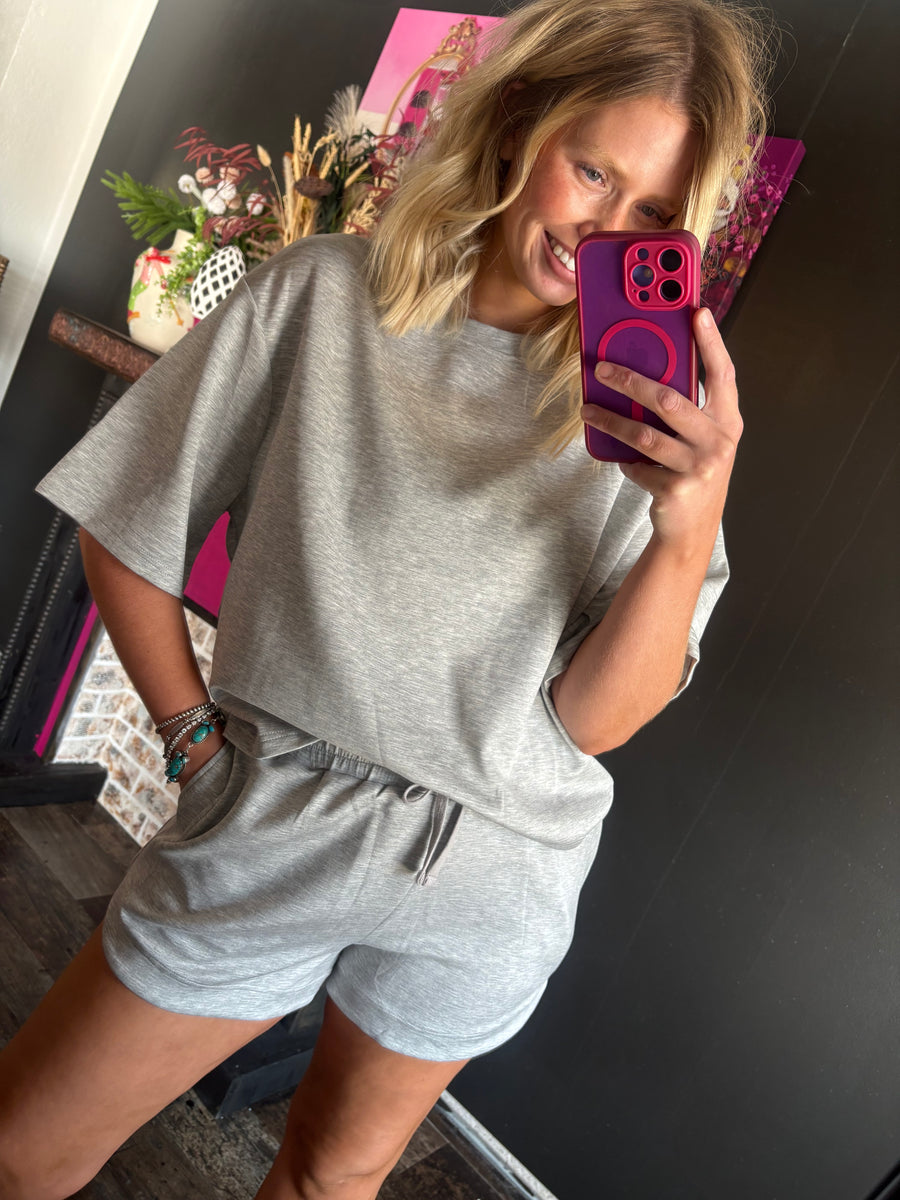 W968 Cloud Shirt- Heather Grey