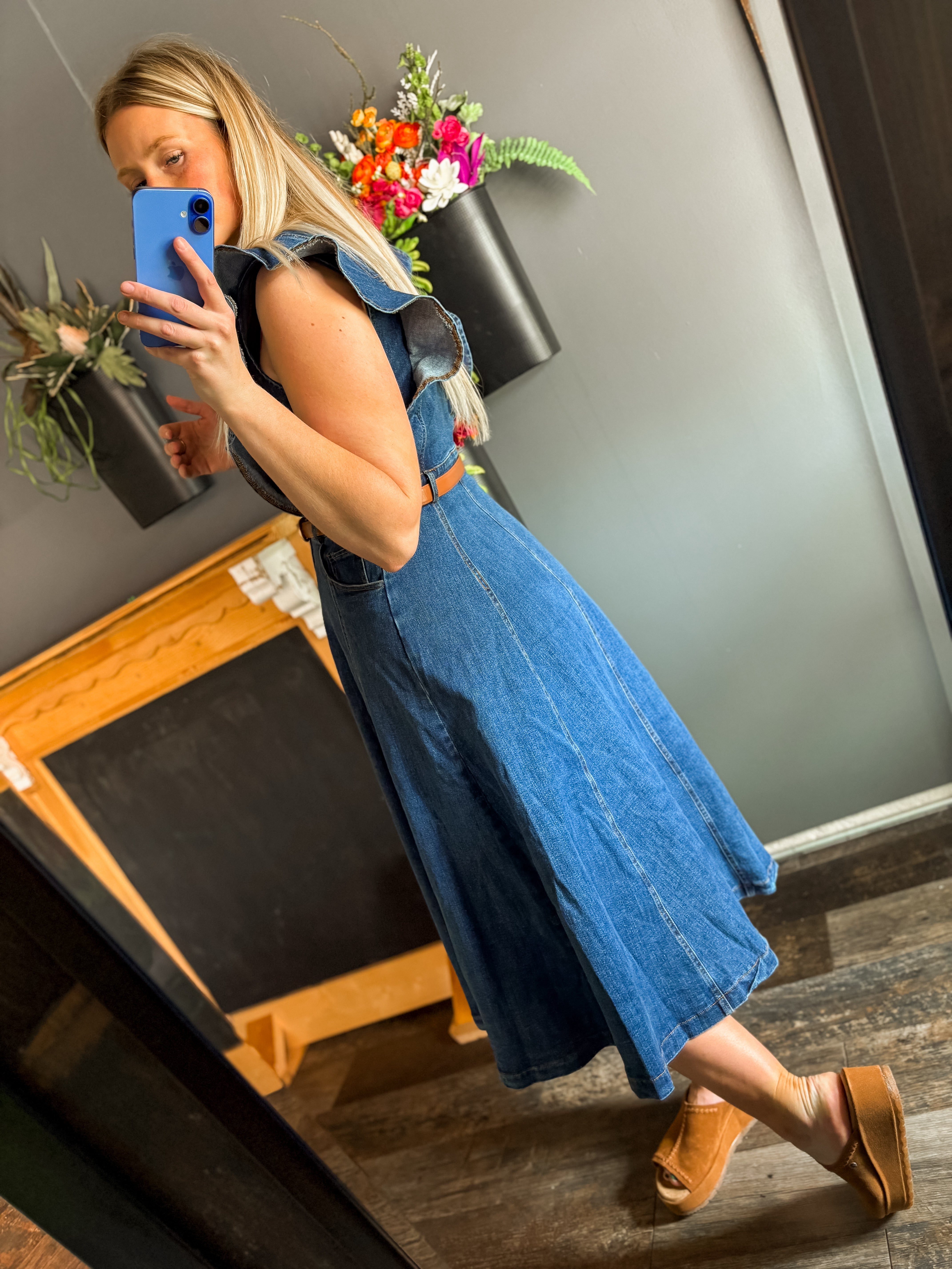 The perfect denim dress