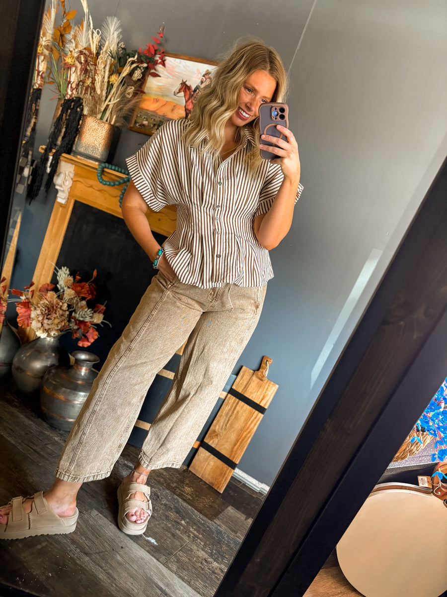 W147 Camel Jeans