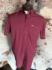 M10 short sleeve Button Up Cinch