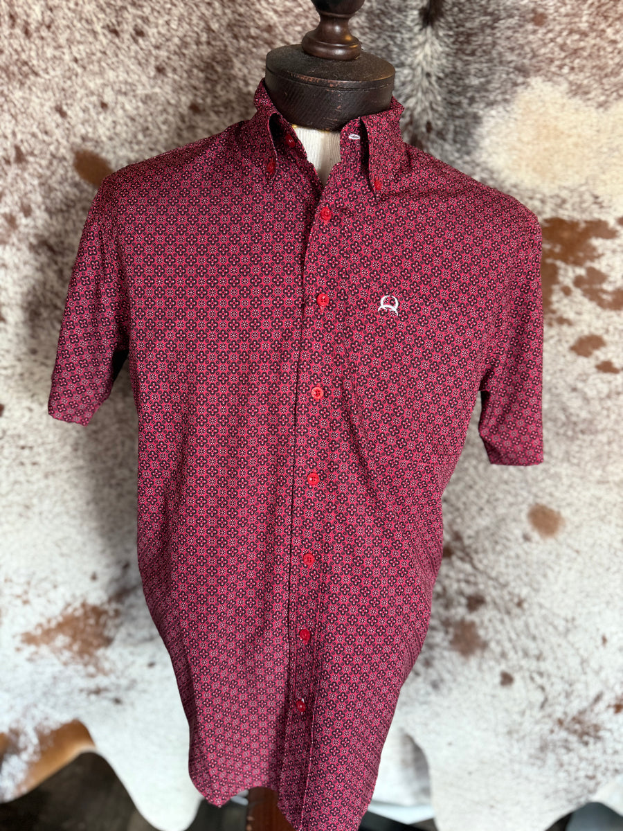 M10 short sleeve Button Up Cinch