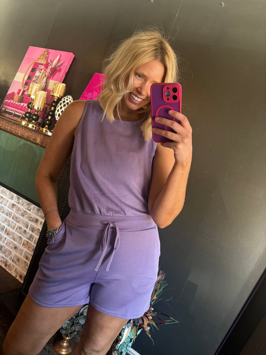 W81 Dusty Purple Romper