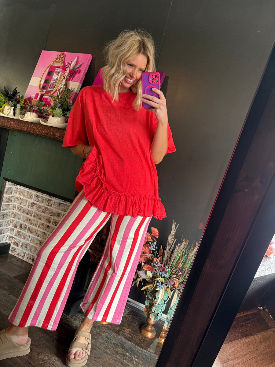 W4 Pink Striped Pants
