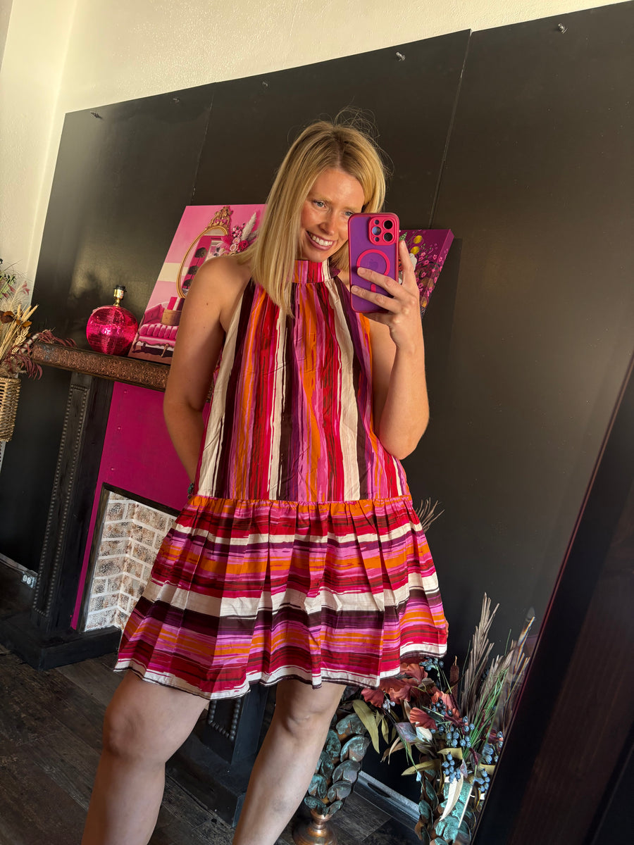 W48 Plum Combo Dress