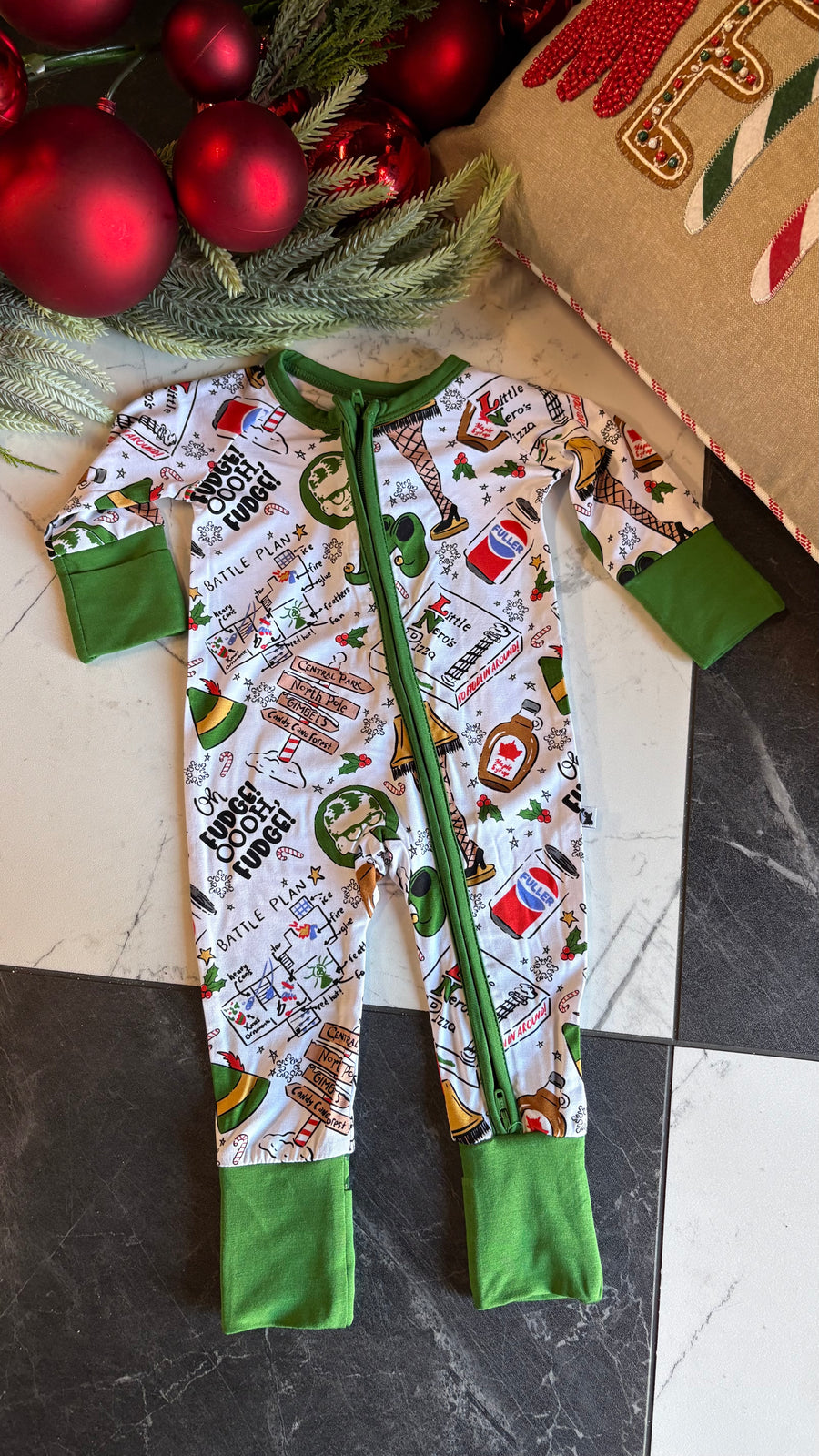 K5309 Kids onesie Christmas movie pajamas