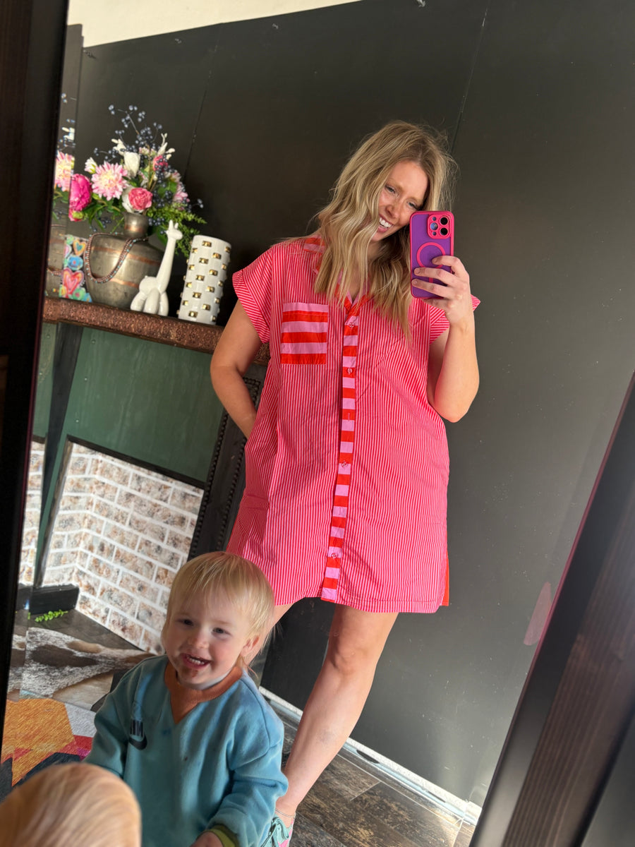 W500 Pink & Orange Dress