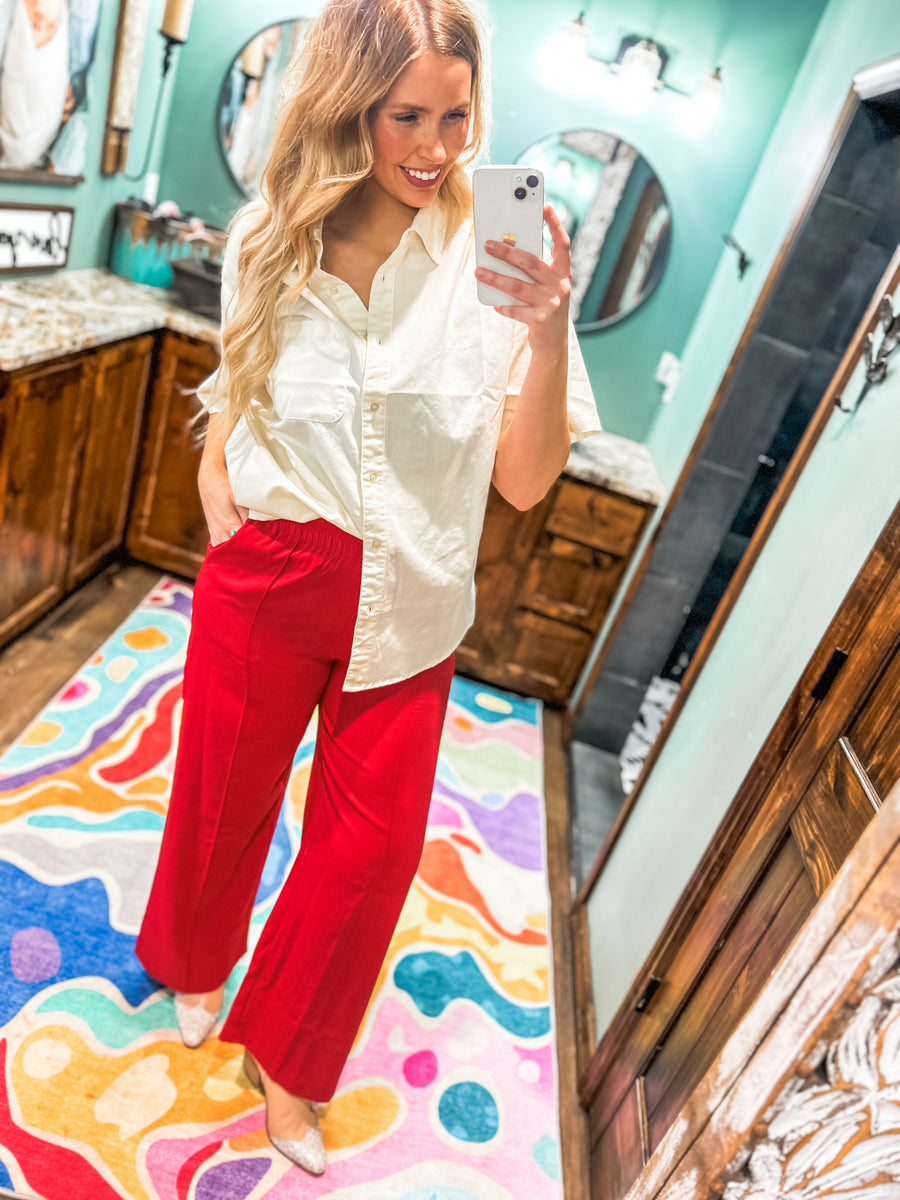 Must have red trousers