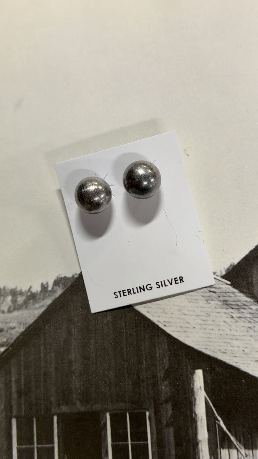 T-34 12mm stud earrings