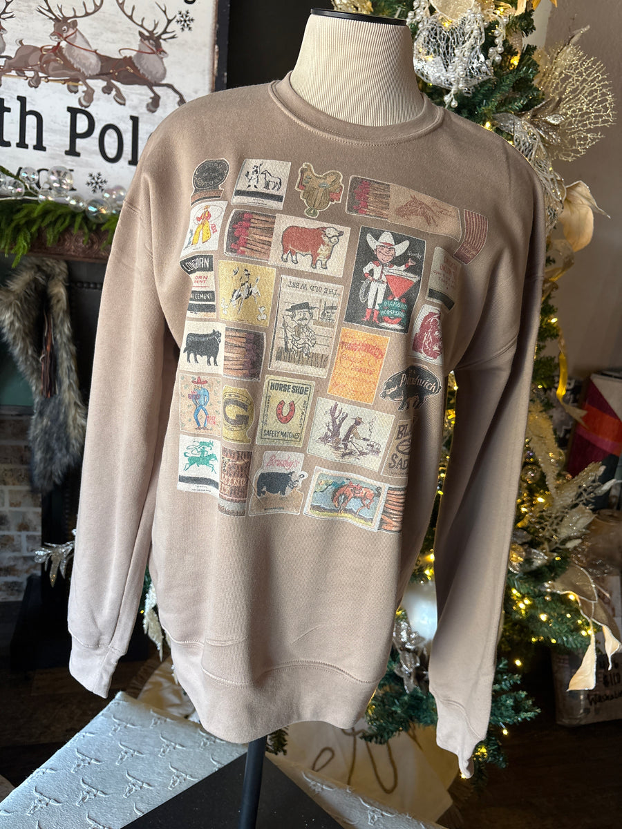 W410 Western Matchbooks Sweatshirt