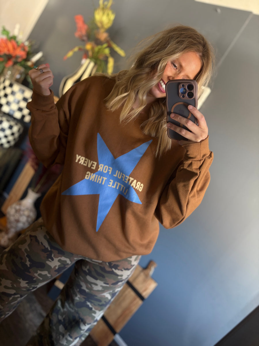 W181 Grateful For Every Little Thing Sweatshirt