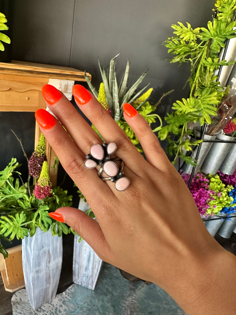 Pink conch ring size 7.5