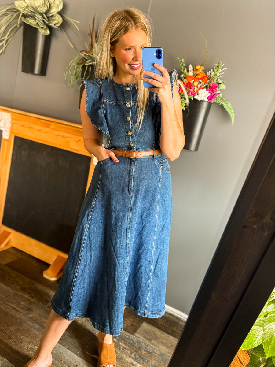 The perfect denim dress
