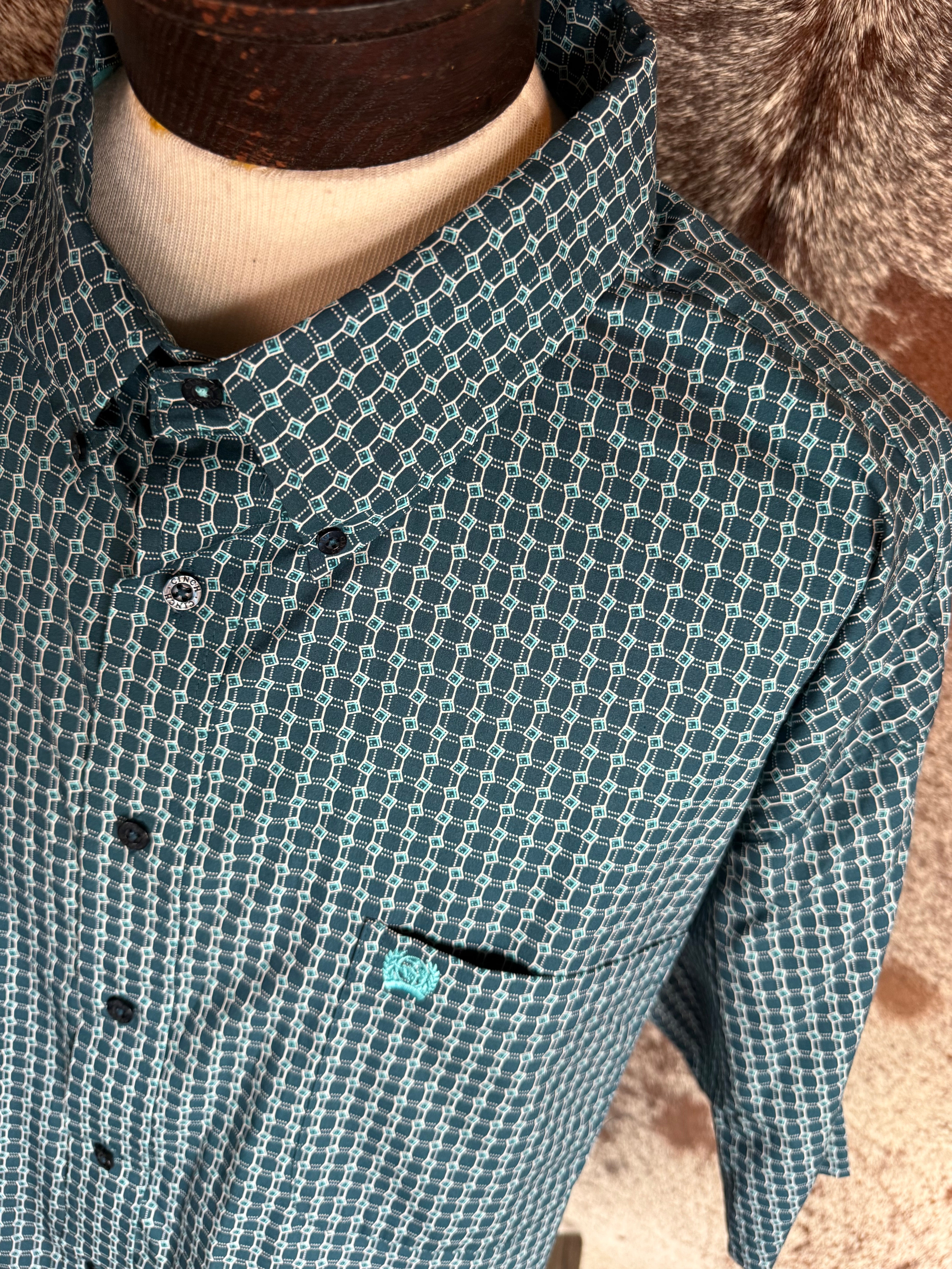 M21 Short Sleeve mens button up