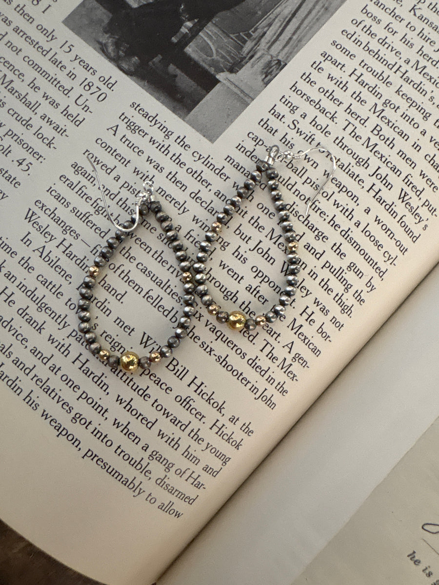 T61 14k & pearl earrings