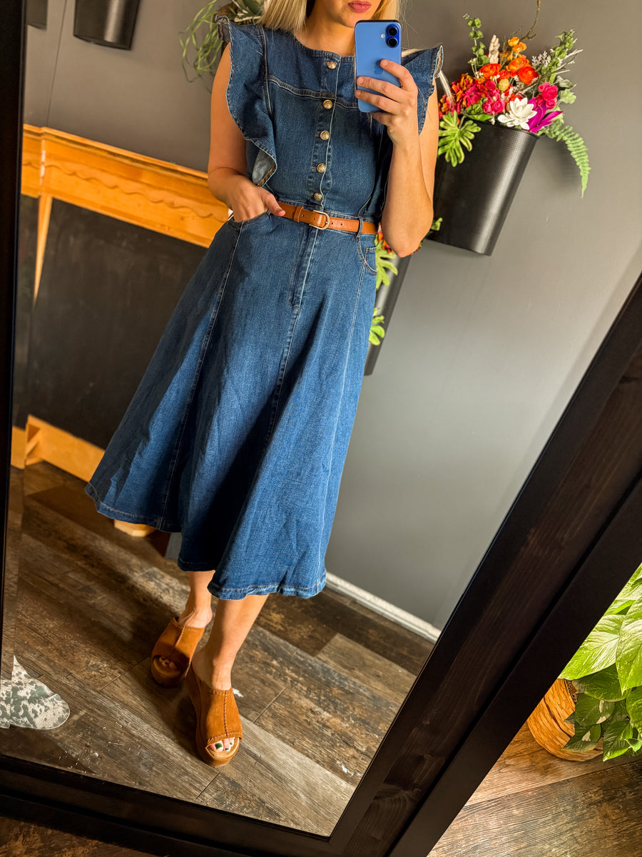 The perfect denim dress
