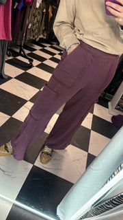 W963 Cargo Dark Cherry Pants