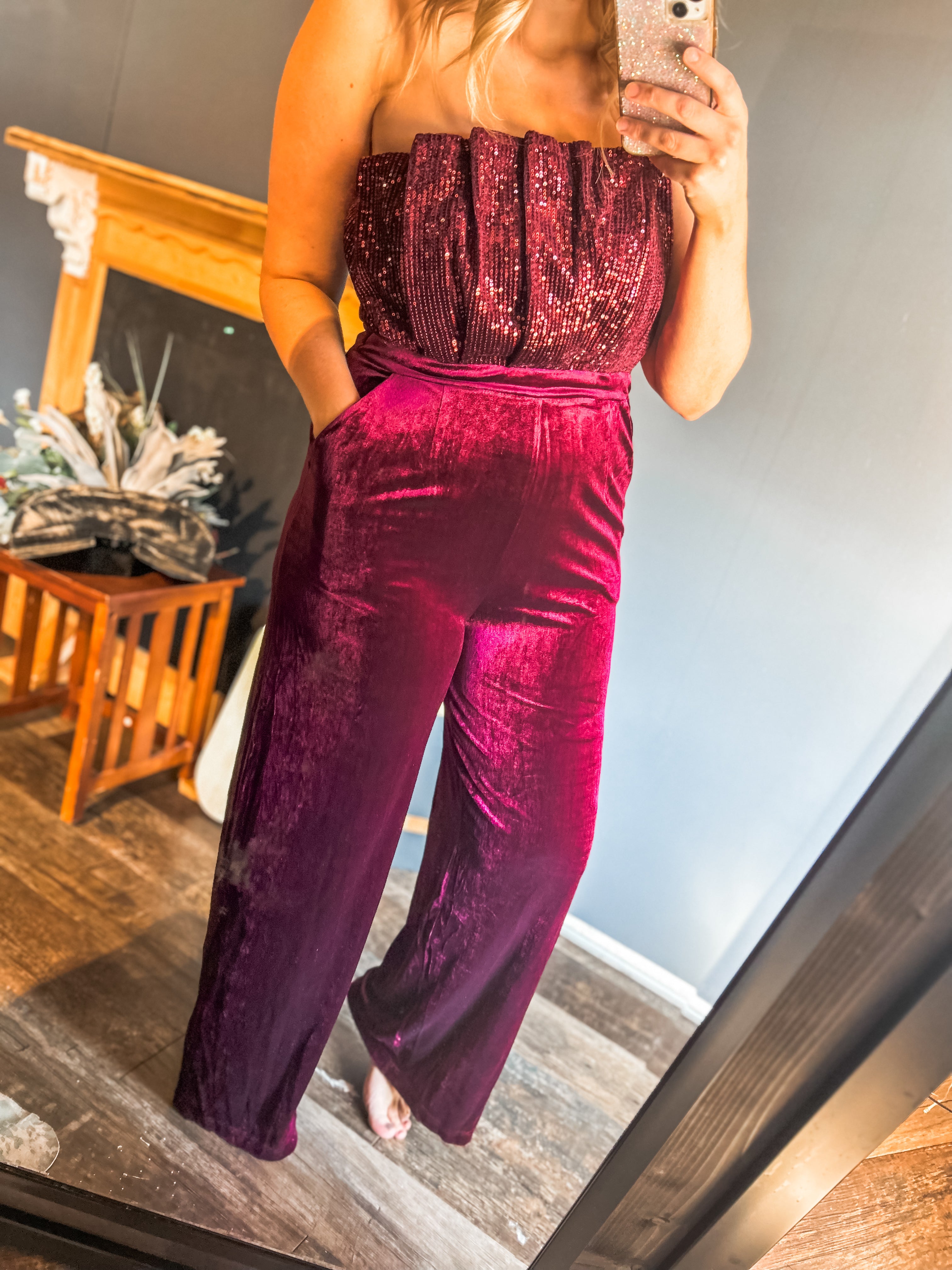 Burgundy Jumpsuit