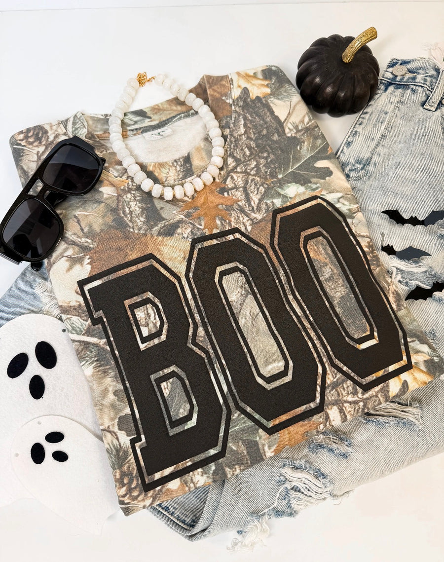 Boo Camo Oversized fit Tee