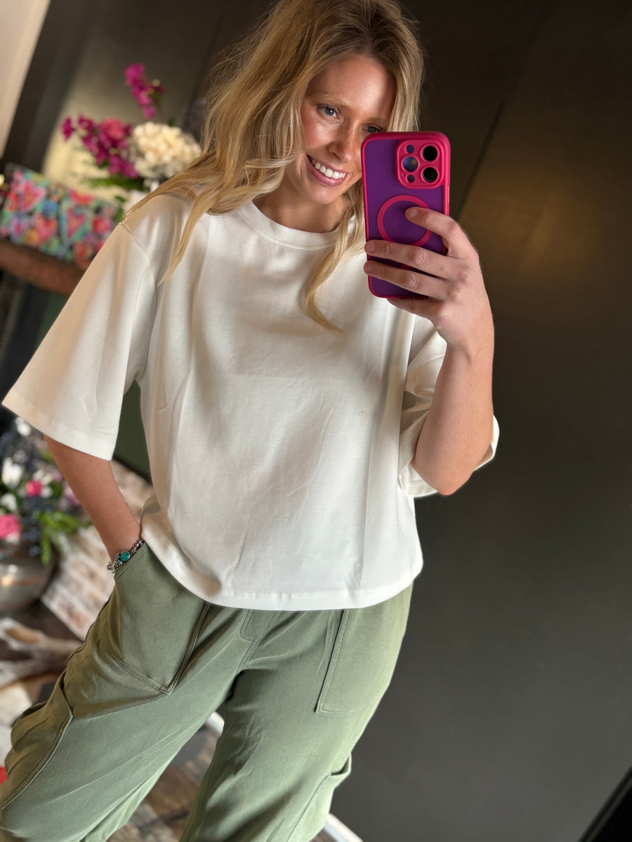 W19 Short Sleeve Modal - White